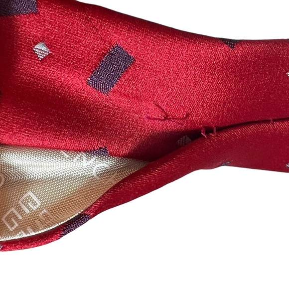 Givenchy Monsieur Red Logo Tie - Picture 7 of 10
